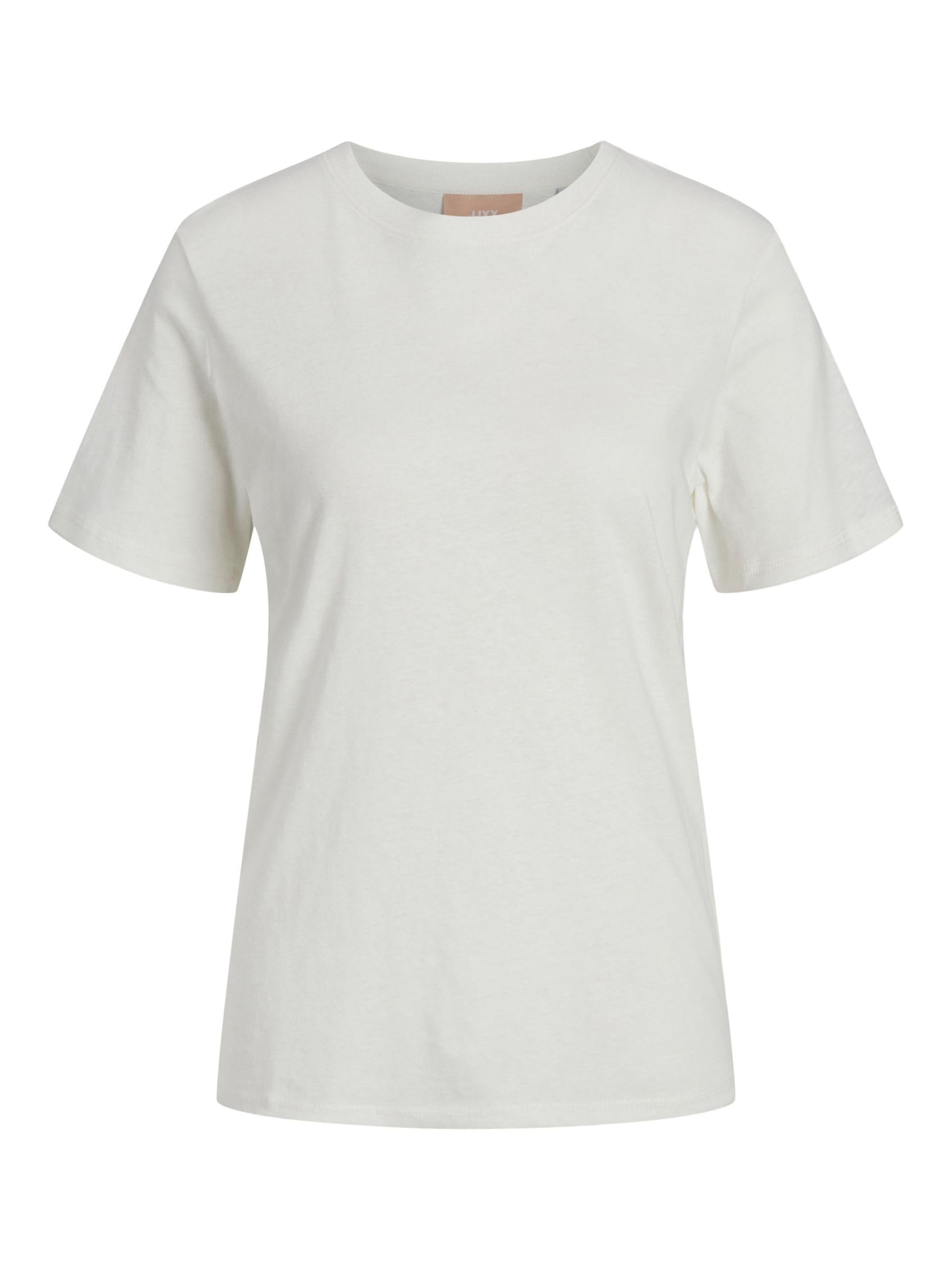 Jjxx Women's White Jack & Jones Jxisla Ss Reg Linen Tee Jrs, S