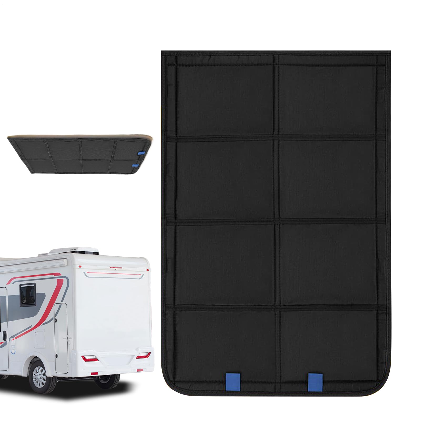 Store pour Fenêtre De Porte De Camping-Car Et Caravane | Protection D'Intimité Magnétique pour Véhicules Récreatifs | Store Occultant Isolant Pliable pour Fenêtre de Camping-Car -,