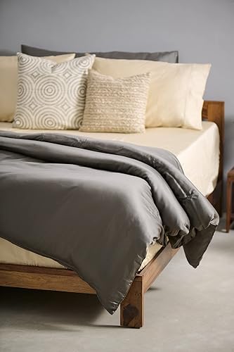 Miniatura 8 de Sábanas de algodón egipcio 100% Giza certificado CEA, juego de 4 piezas, sello dorado acreditado, bolsillo profundo, fibra extralarga, tejido