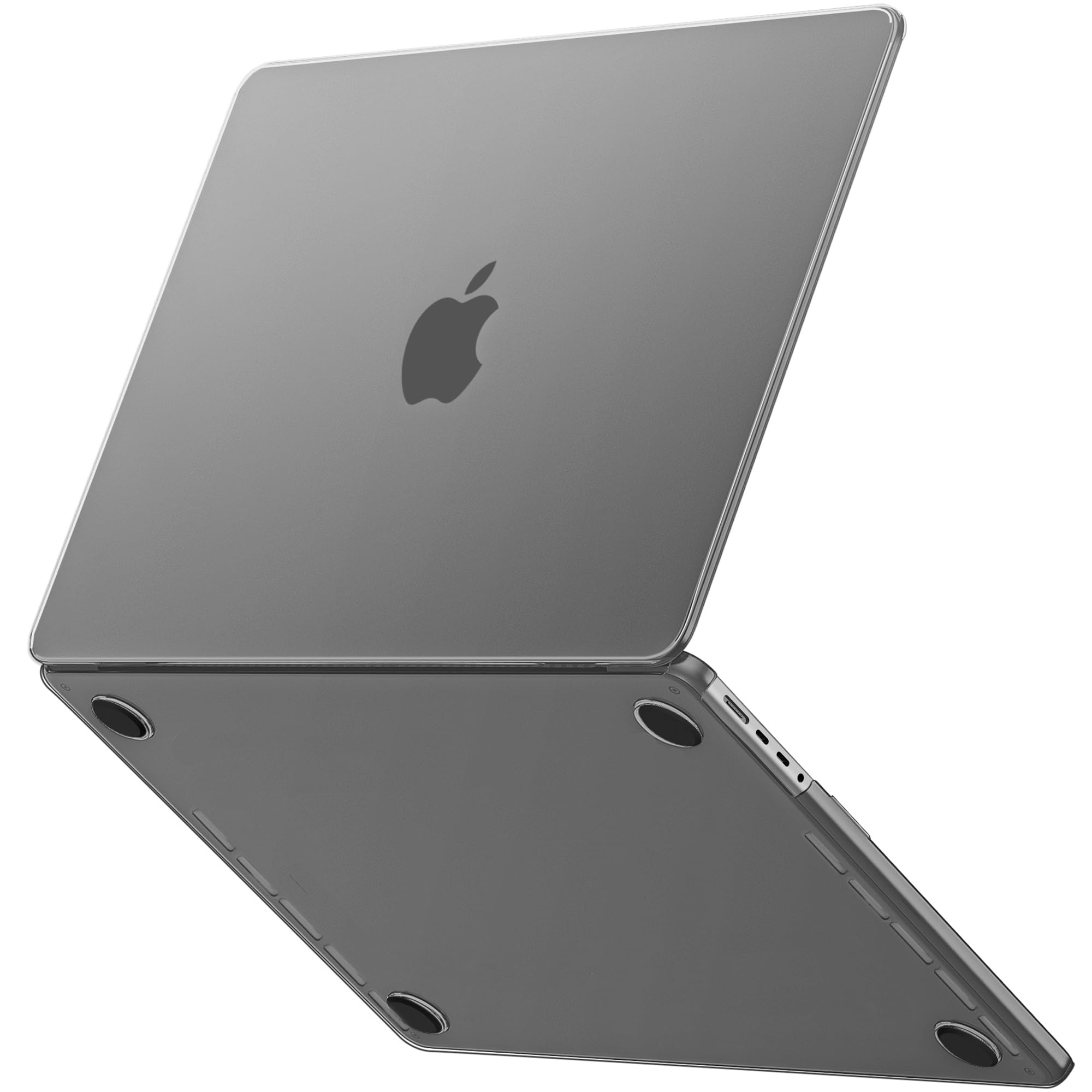 GPXIIZ Cover Compatibile con MacBook Pro 16 Pollici M4 M3 M2 M1 Pro/Max Custodia 2024-2021 A3403 A3186 A2991 A2780 A2485, Case Cover Rigida Protettiva Plastica Ultra Sottile 16,2",Grigio Spazio Opaco