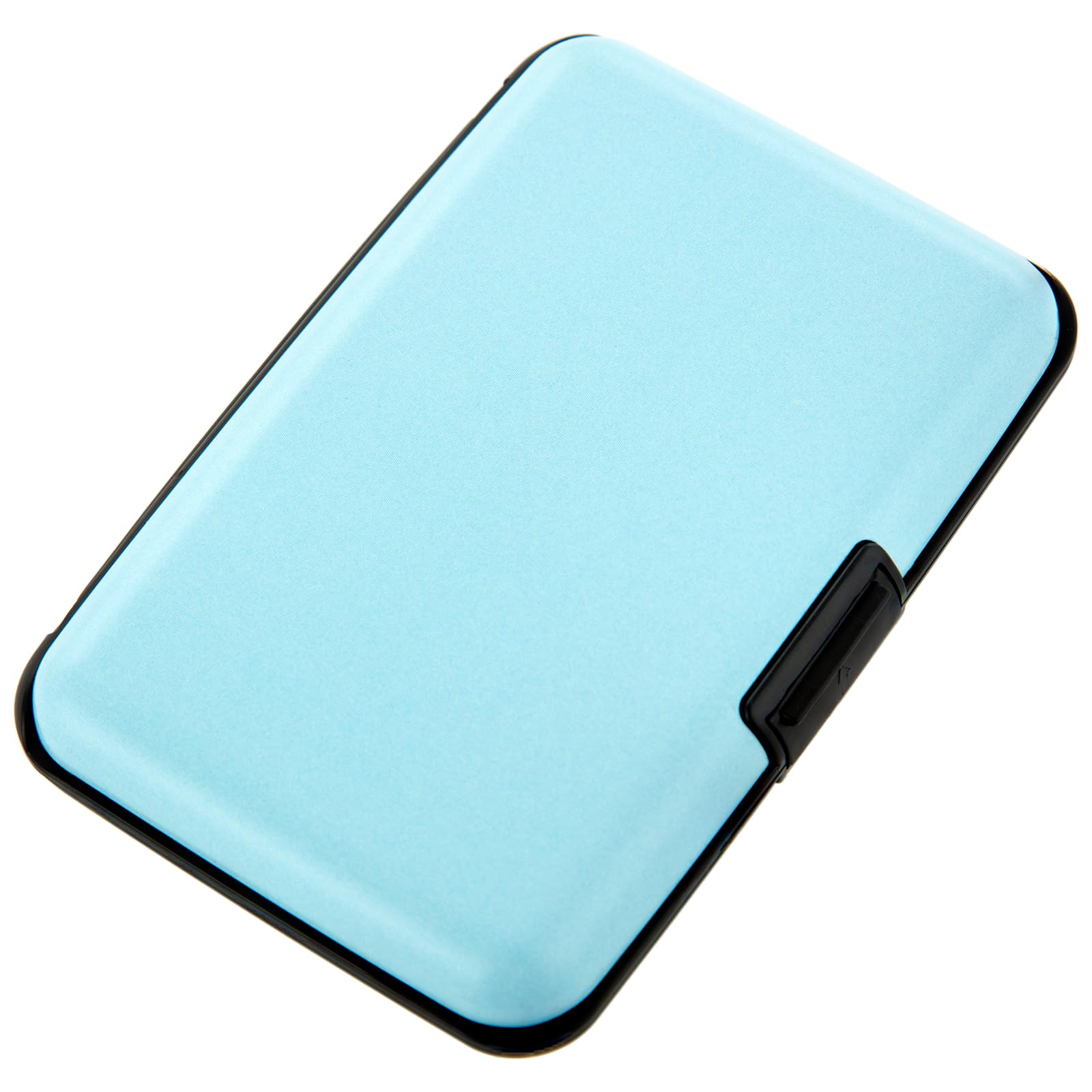 Kaabao Credit Card Holder, RFID Blocking Metal Card Wallet for Women Men Slim ID Card Holders Protector Aluminum Business Hard Case (Sky Blue)