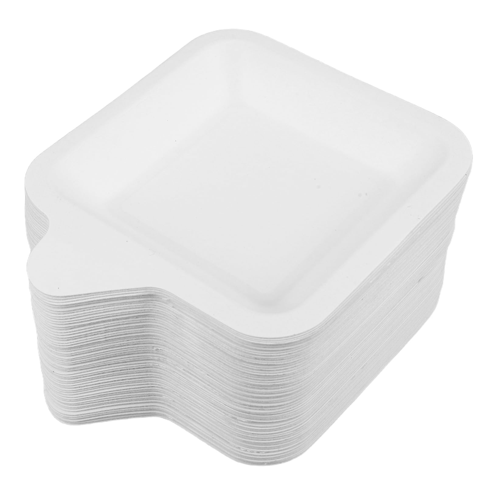 COLLBATH Piatti di Carta Quadrati 100 Pezzi per Torta e Dessert | Carta, Struttura Robusta, per Progetti di Pittura Fai da Te e Crafting, Uso Multiplo per Snack