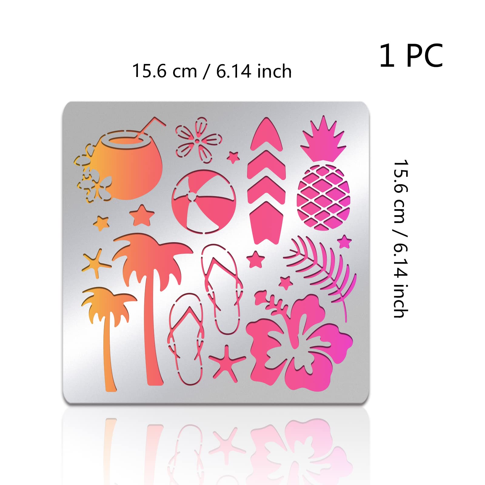 BENECREAT Pochoir En Acier Inoxydable Pour Journal