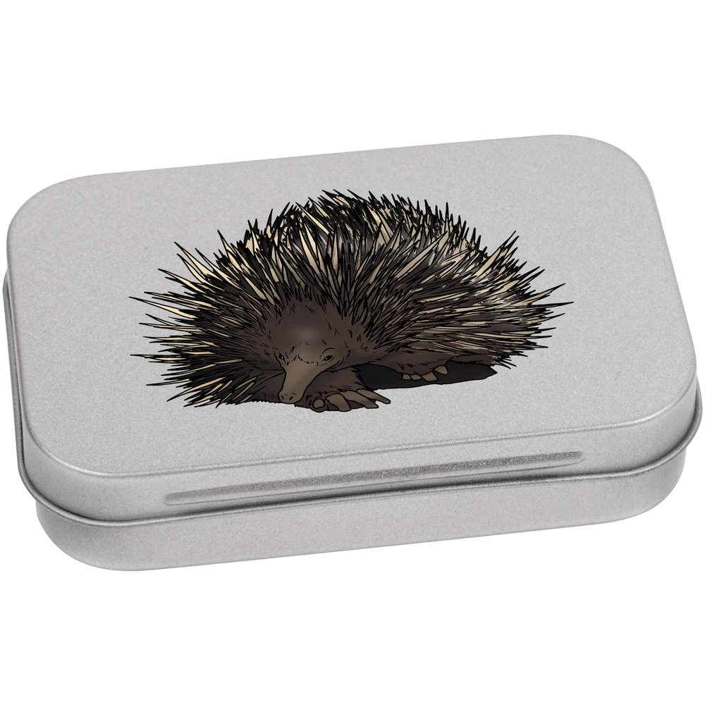 Azeeda 95mm 'Echidna' Metal Hinged Tin/Storage Box (TT00199365)