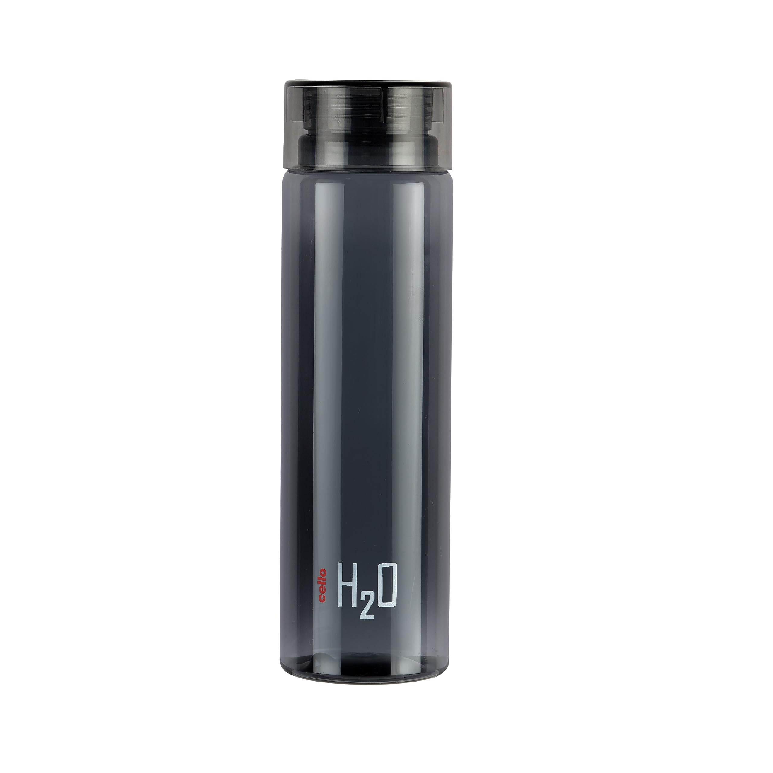 Cello H2O Unbreakable Bottle, 1 Litre, Black (Plastic)