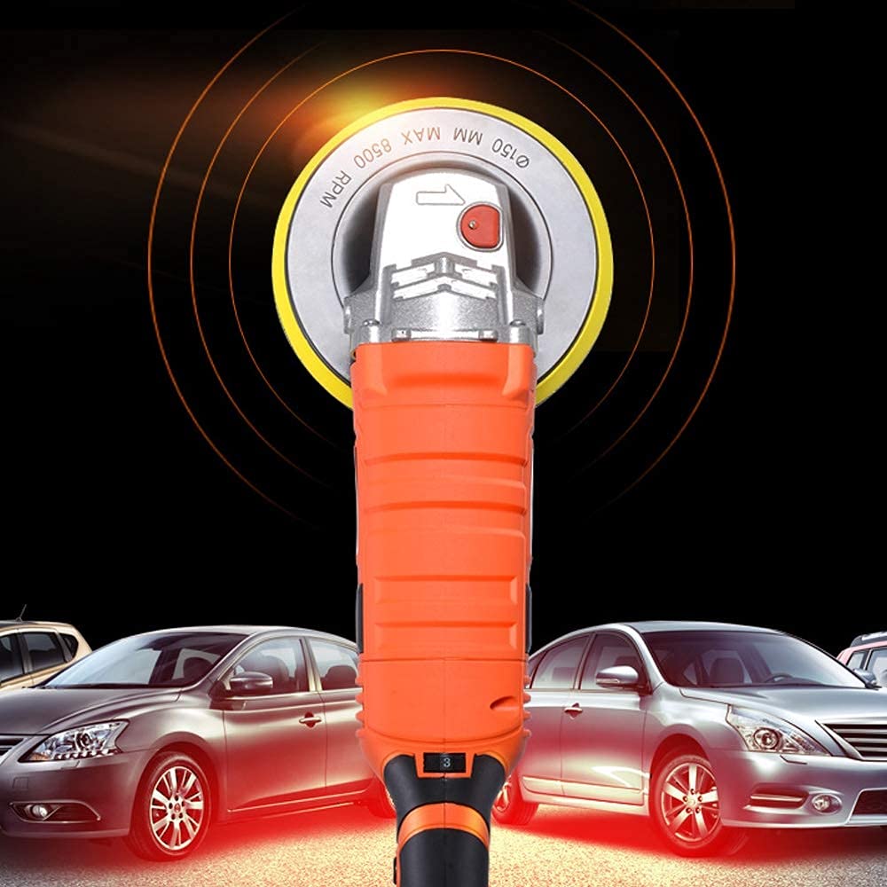 220V Voiture polisseuse 1580W meuleuse Vitesse réglable Auto Polissage Machine ponçage Ponceuse Cire polisseuse Puissance (polisseuse)