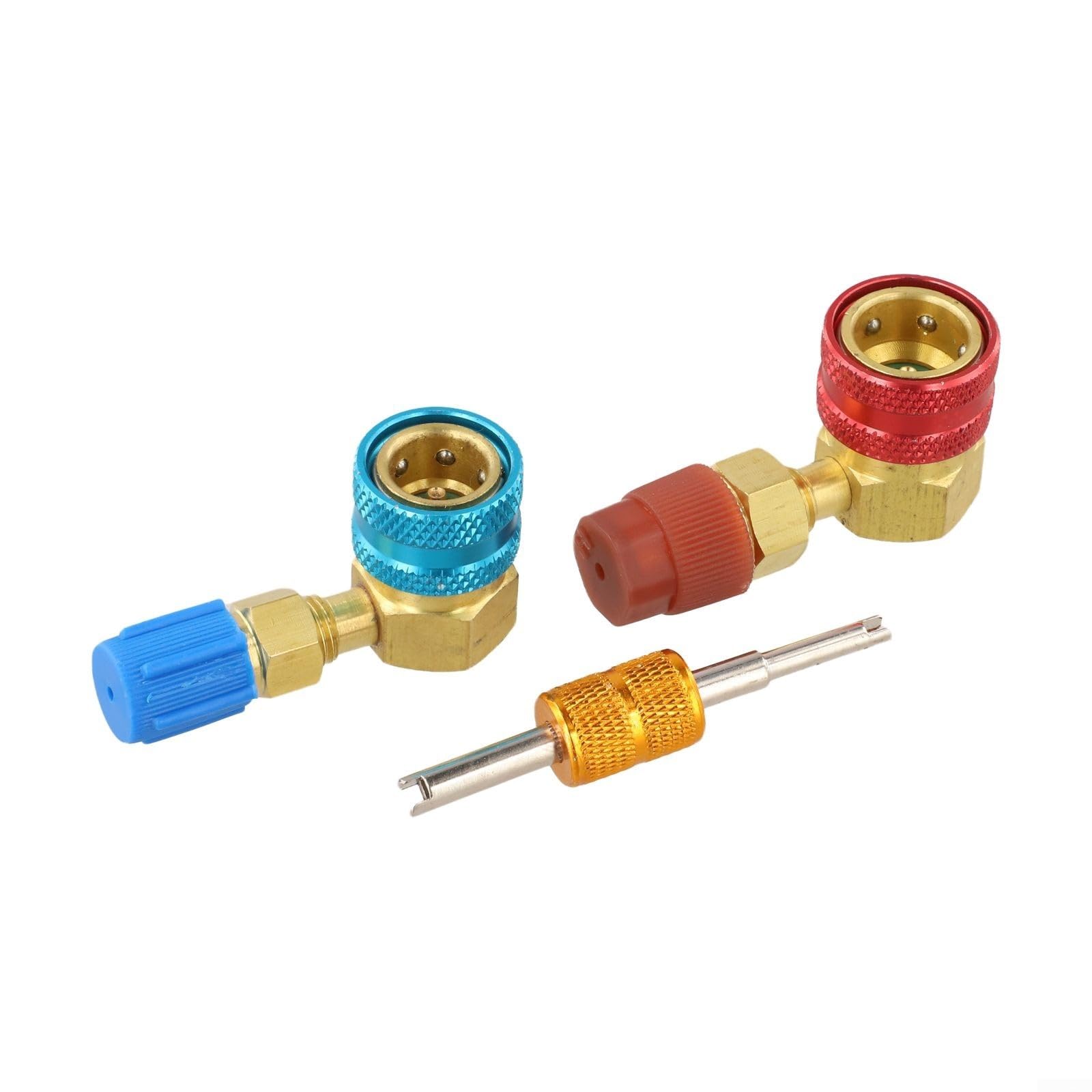 Adaptateur R1234yf vers R134a en laiton avec coupleurs rapides pour climatisation de voiture
