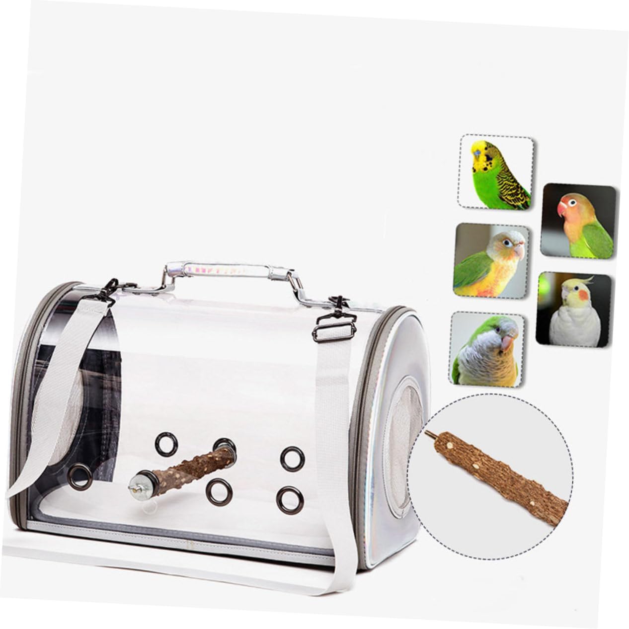 Totority Bird Carry Bag Bird Carrier Parrot Travel Carrier Zipper Design for Sightseeing Camping Hiking