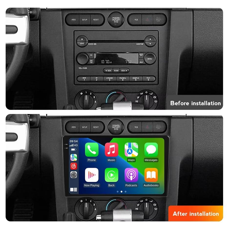 Radio for Ford F150 F250 : 8Core 4+64GB Stereo for Ford F150 F250 F350 2004-2014 Radio Upgrade Dash Kit, 9