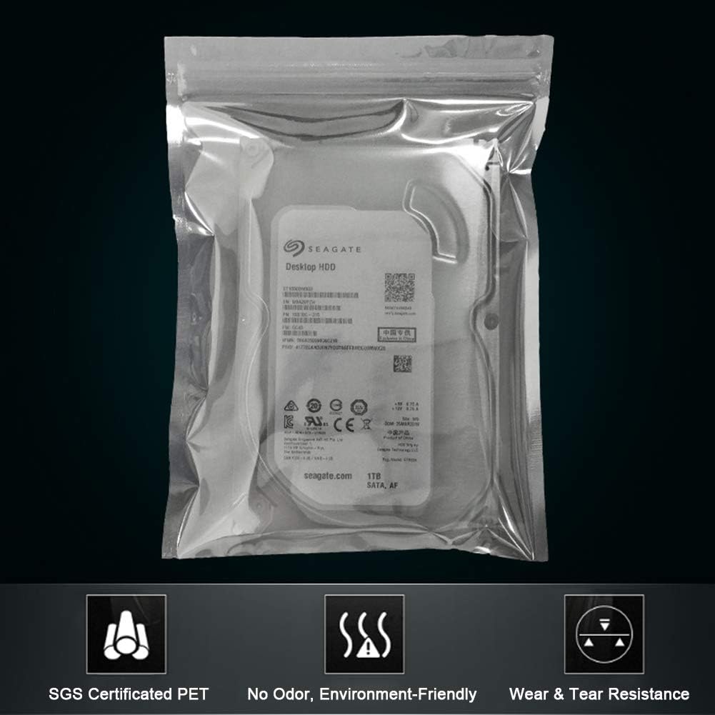 Super Sale 🛒 Extra Large 20Pcs 15.75x17.72inches Anti-Static Bags, Resealable Antistatic ESD Shielding Bag 40x45cm with Labels for Motherboard,Computer Electronics Accessories One-Day Sale: Up to 70% Off Extra Large 20Pcs 15.75x17.72inches Anti-Static Bags, Resealable Antistatic ESD Shielding Bag 40x45cm with Labels for Motherboard,Computer Electronics Accessories