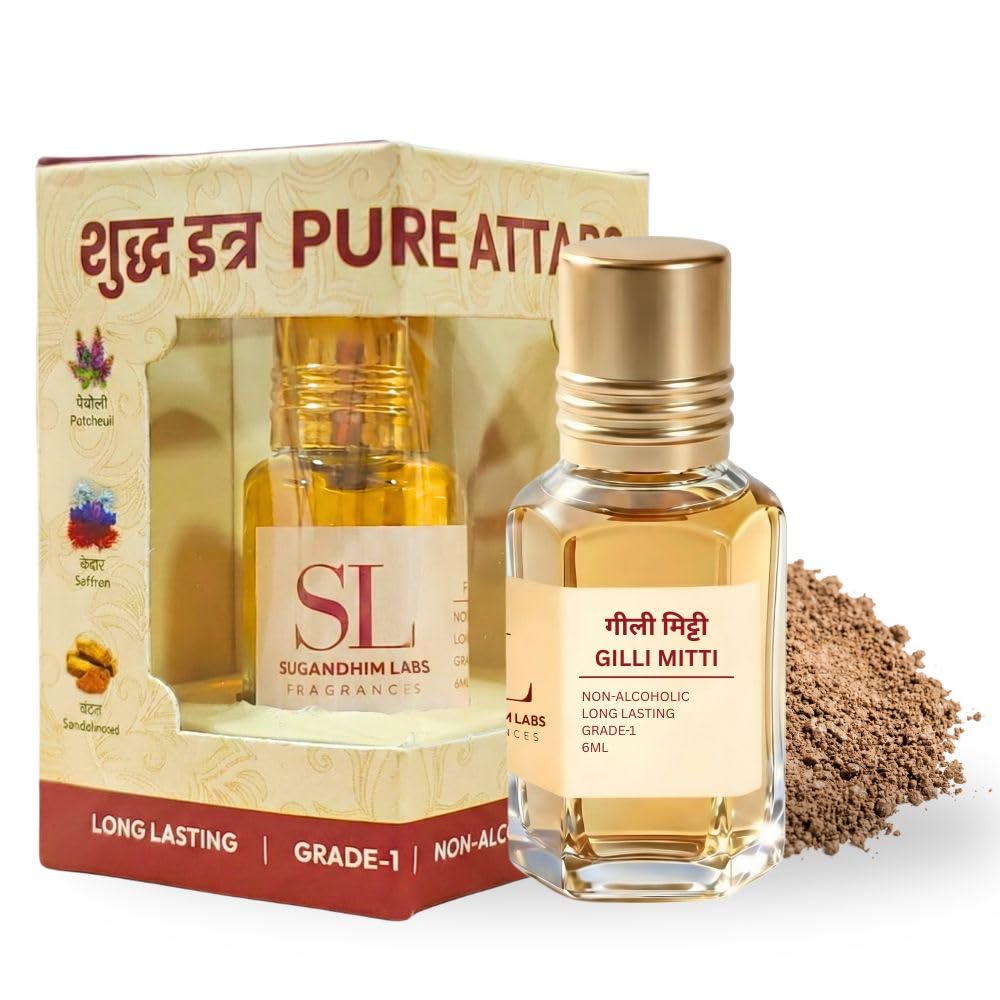 Gilli Mitti Attar 6ml | Natural Petrichor Attar | Alcohol-Free Long Lasting Perfume Oil | Earthy Wet Soil Fragrance for Men & Women-image-12