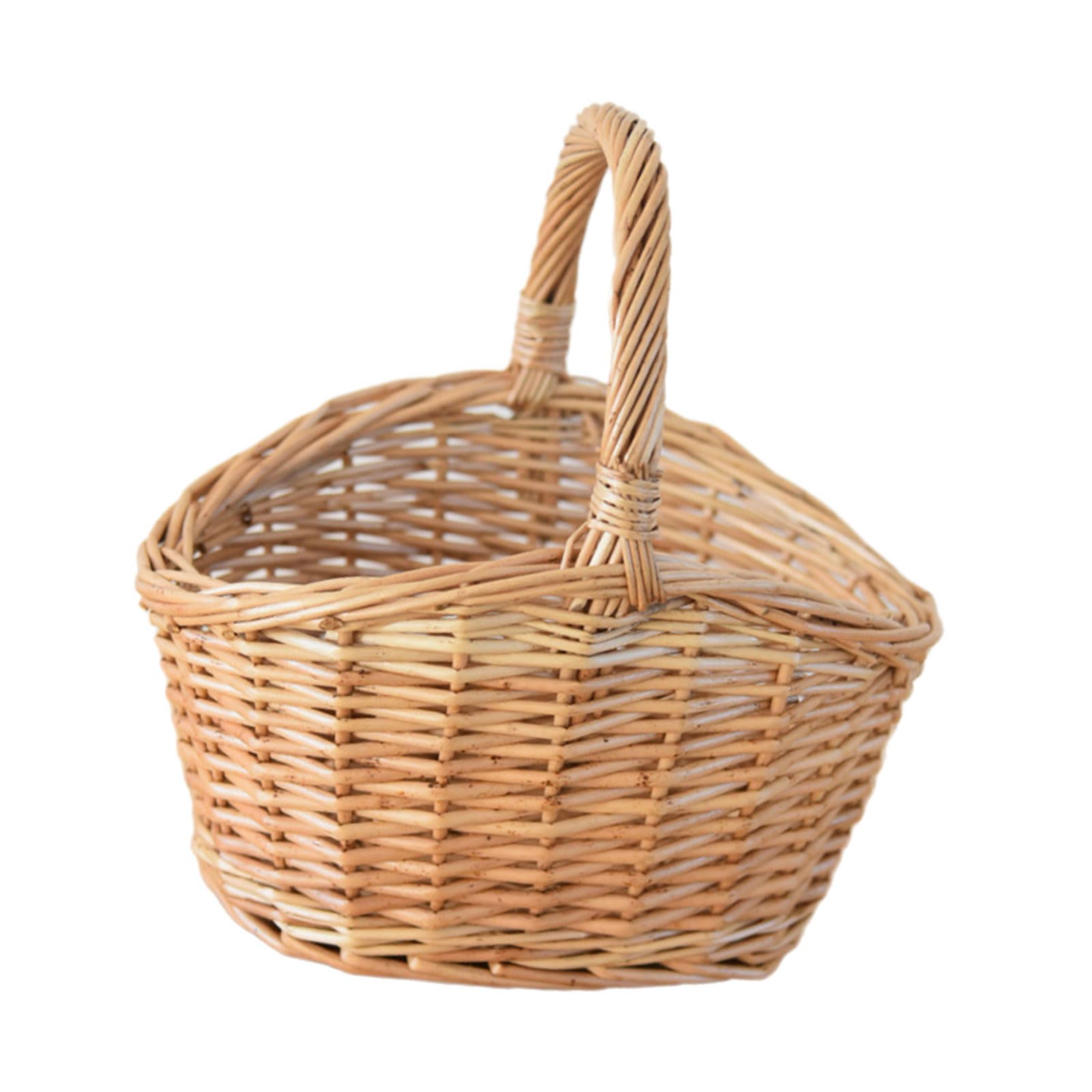 Multifunctional Elegant Wicker Storage Basket Home Accessory for Organizing Daily Use Items Dorms or Apartments Basket with Handle
