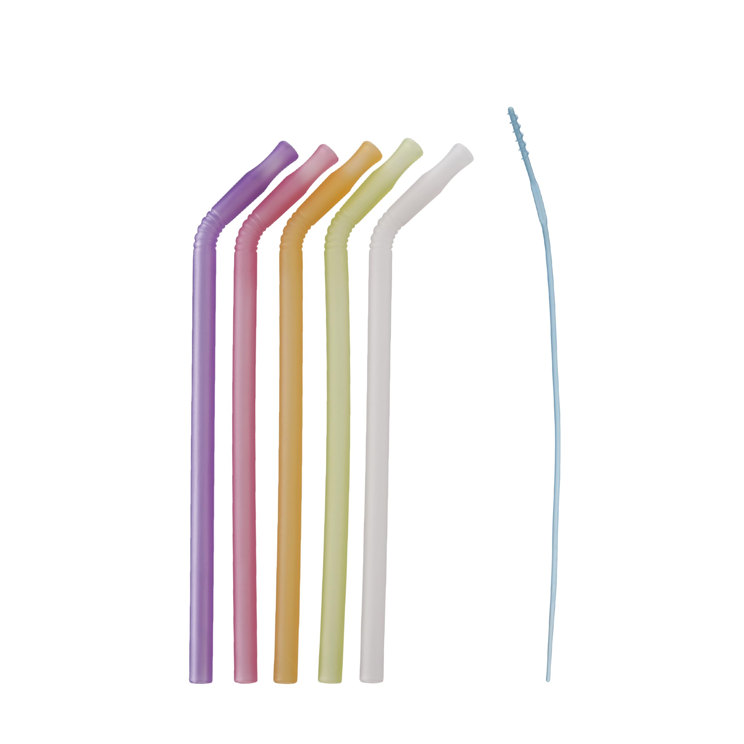 Lot De 2 Brosses De Nettoyage Pour Pailles Réutilisables - Silicone Alimentaire, Diamètres 6 Mm Et 9 Mm, Poignée Anti-dérapante