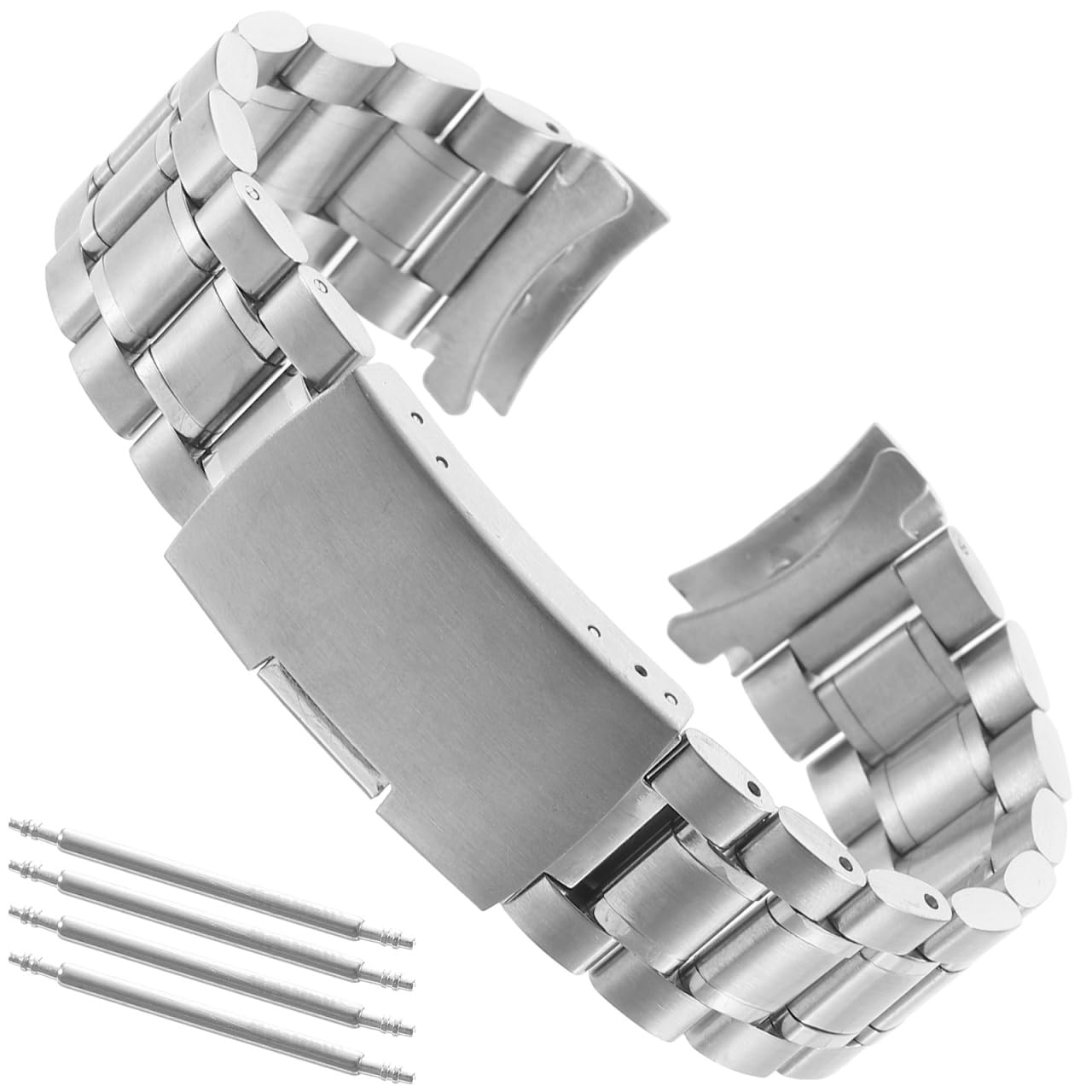 Marburger Cinturino Orologio 20 Mm In Acciaio Inossidabile Argento – Con Set Di Attrezzi Per Montaggio - 3