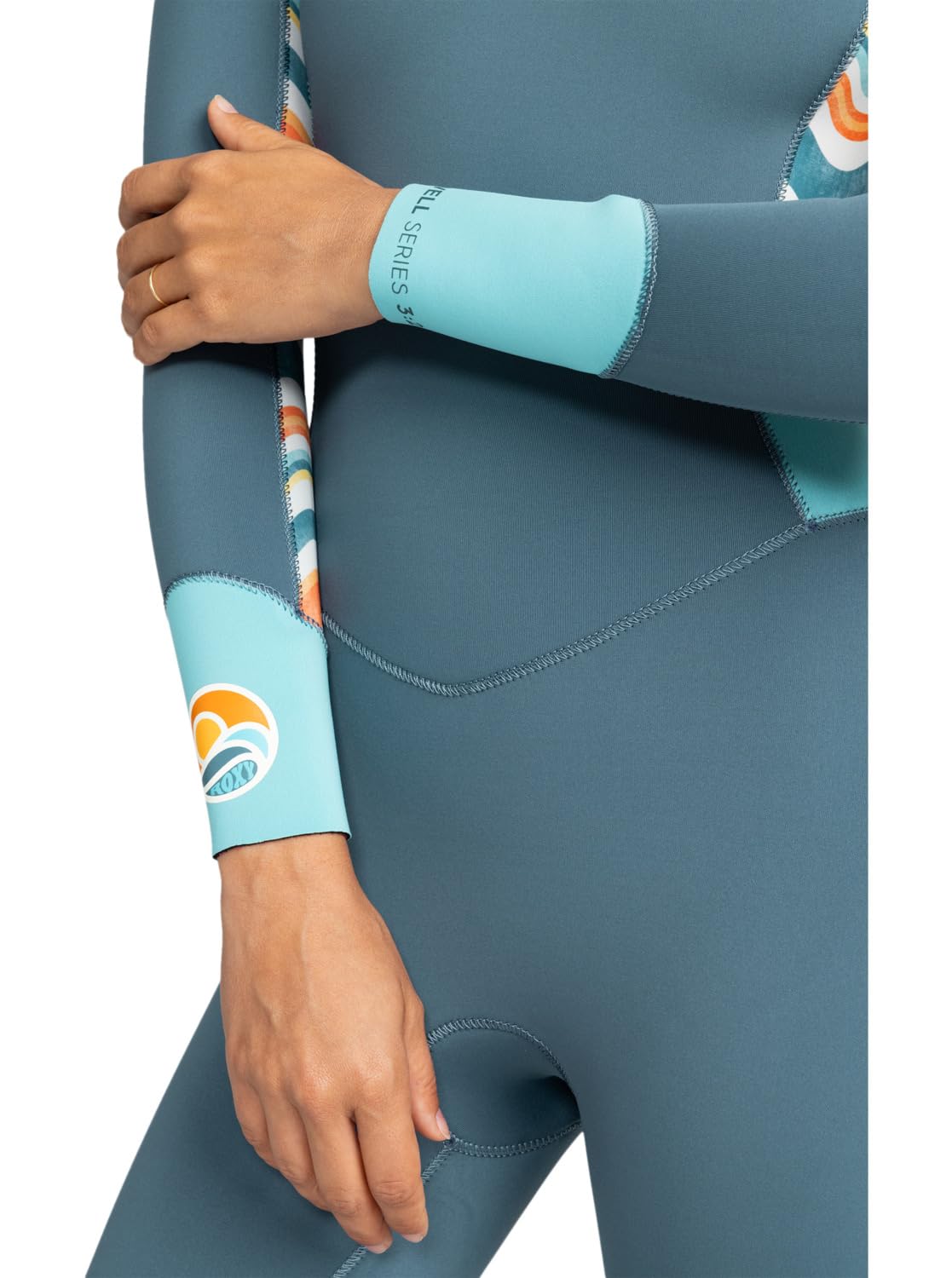 Roxy 3/2 Swell Series FZ GBS damskie mokre kombinezony, STARGLAZER, 8T