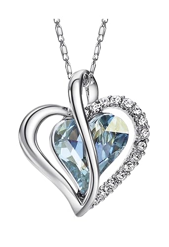 Ananth Jewels Crystals Zinc Alloy Pendant Necklace for Womens (Blue)