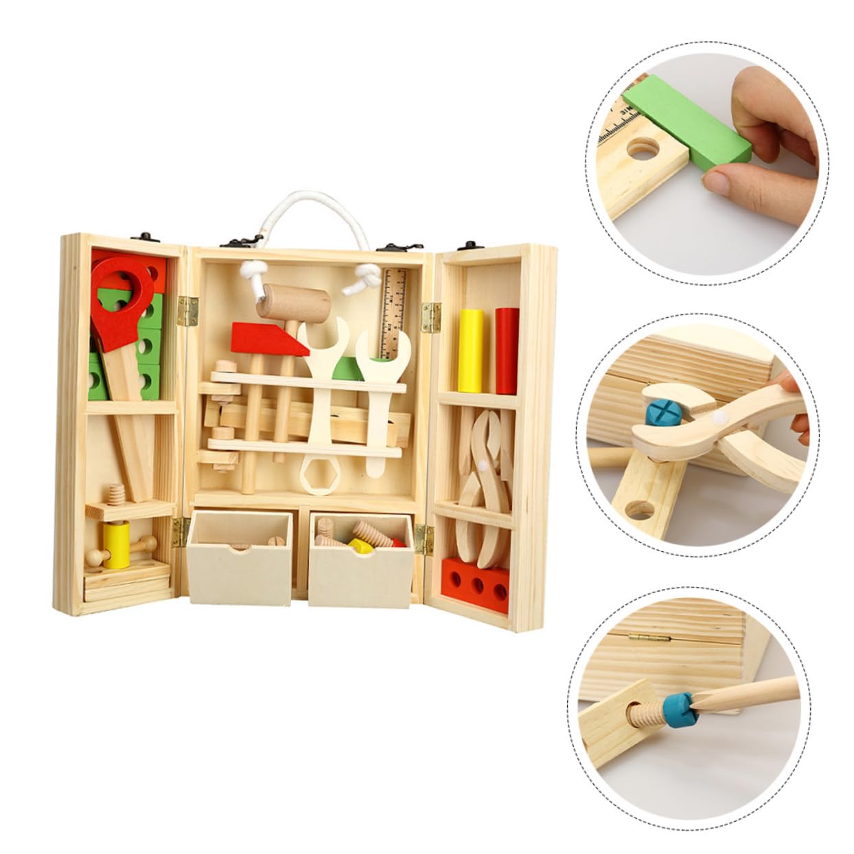 ifundom Boys Educational Boys and Girls Toys Simulate Repair Toolkit Toy and Girls Tool Box Fun Play House