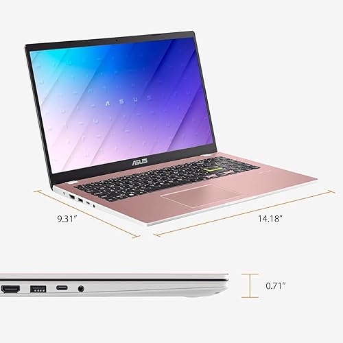 Miniatura 4 de Asus Laptop Vivobook de 15.6 pulgadas, CPU Intel N6000 de 4 núcleos, 4 GB de RAM, 128 GB eMMC, Microsoft Office 365 de 1 año, Windows 11 S,