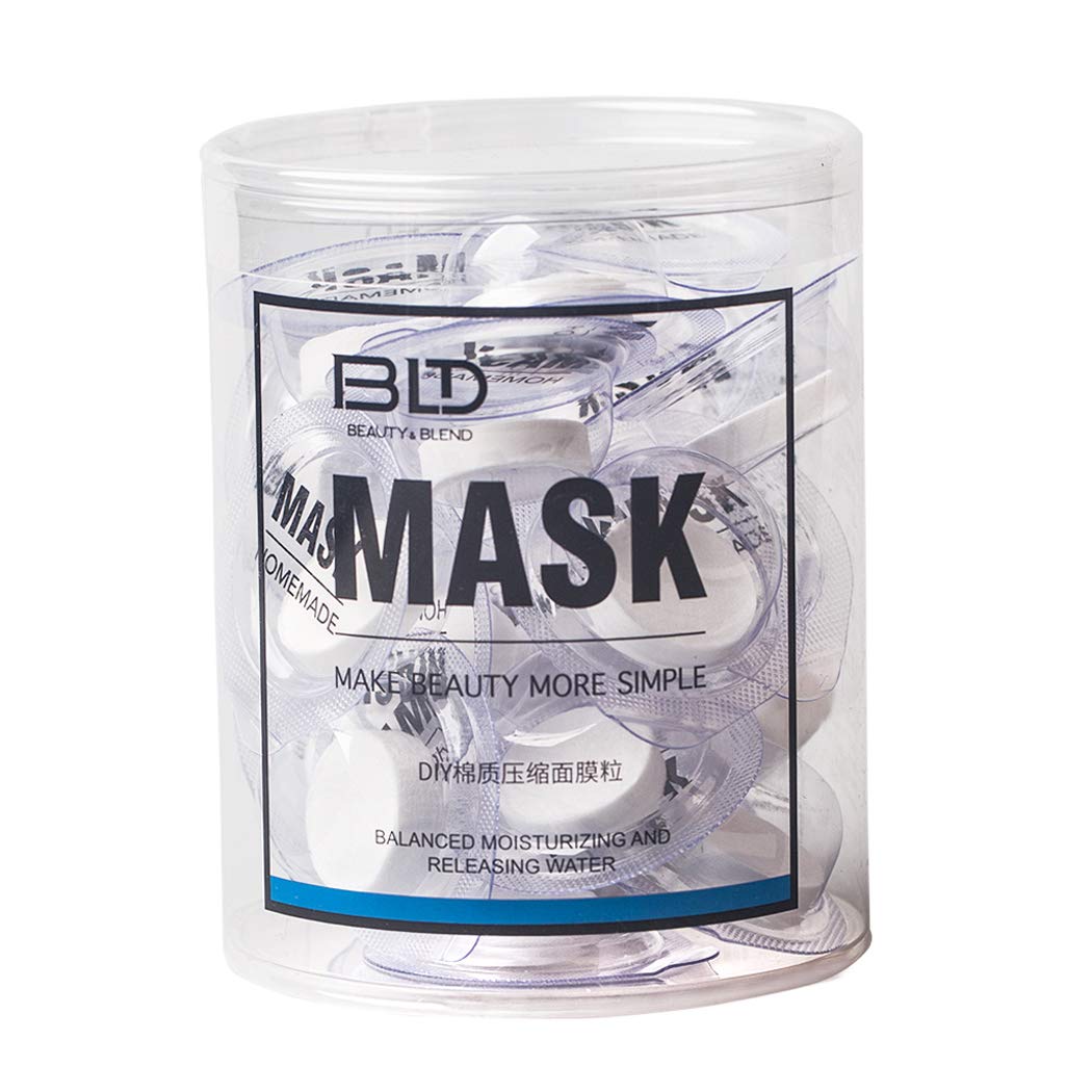 BLD DIY Compressed Facial Mask Disposable Paper Mask Cotton Skin Care Tool 20