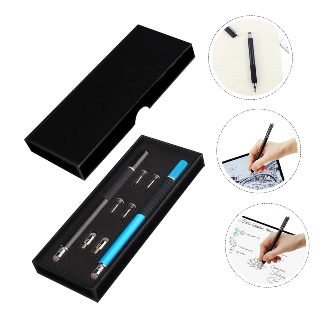 Pennino Capacitivo Due Scrittura A Mano Penna Touch Screen Per Tablet Pc Cellulare