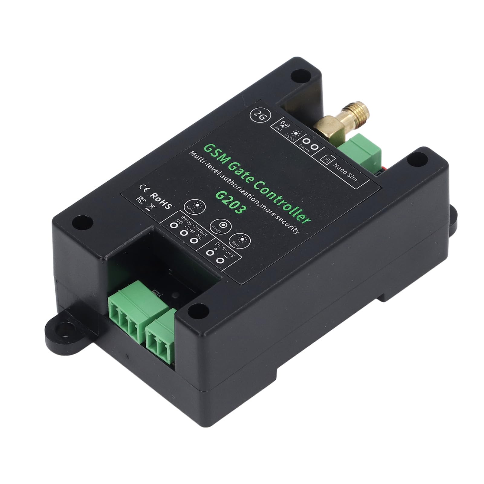 Telecomando Apricancello GSM Chiamata Telefonica 2G Gestione Accessi APP SMS per Cancelli Porte Garage con Comodo Telecomando DC9‑36V 1A