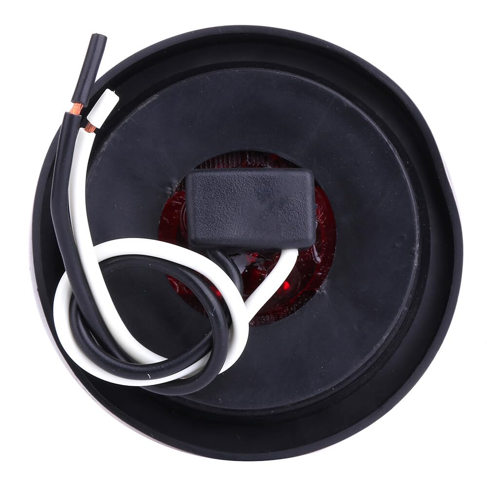 ECCPP LED Clearance Side Marker Light grommets mount w/Reflex Red Black Len Number of 12