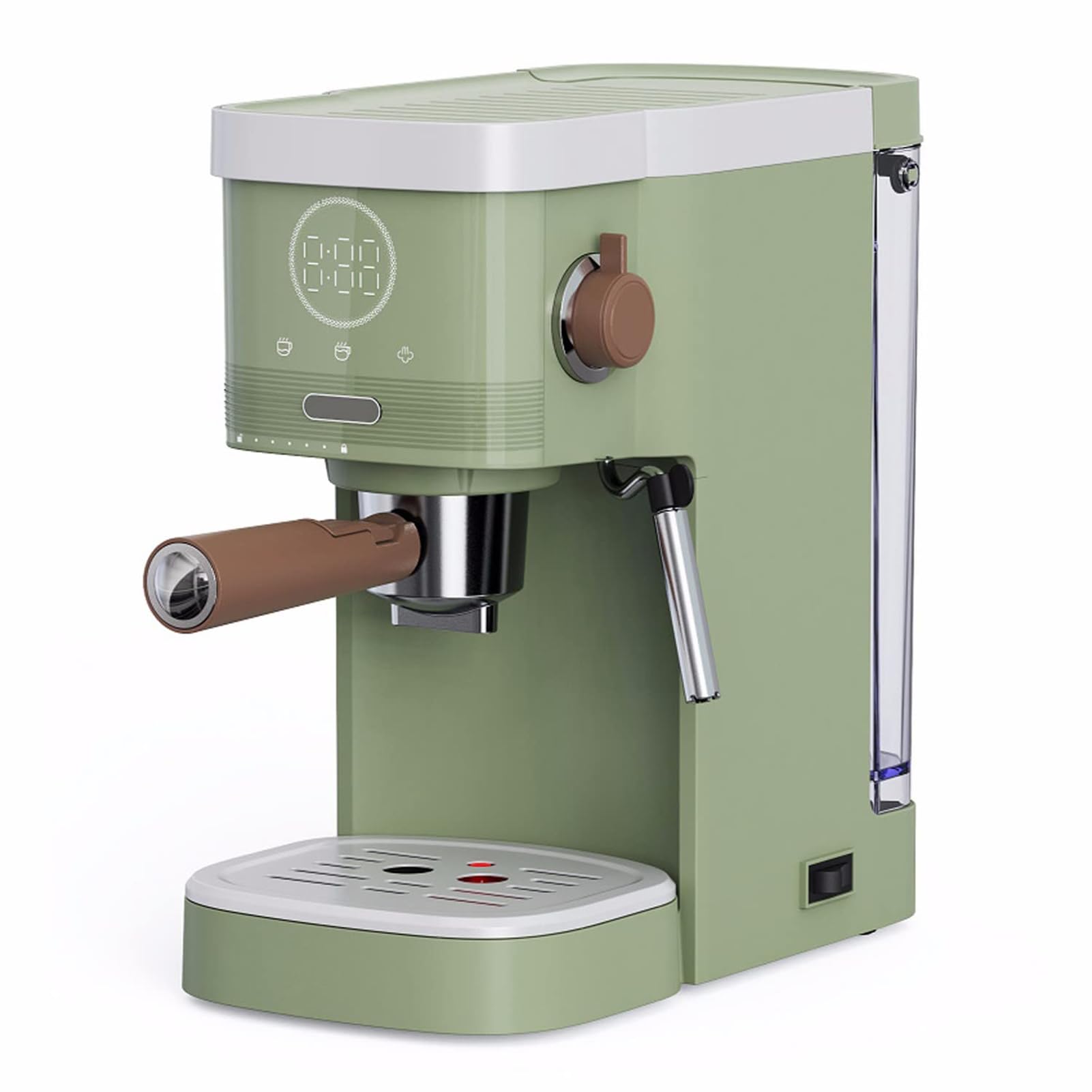 Ekspres do kawy espresso, 20 barów, ze spieniaczem do mleka, kompatybilny z cappuccino i latte, zdejmowany zbiornik na wodę 1,2 l