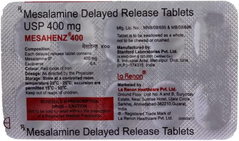 Mesahenz 400mg Tablet 10's