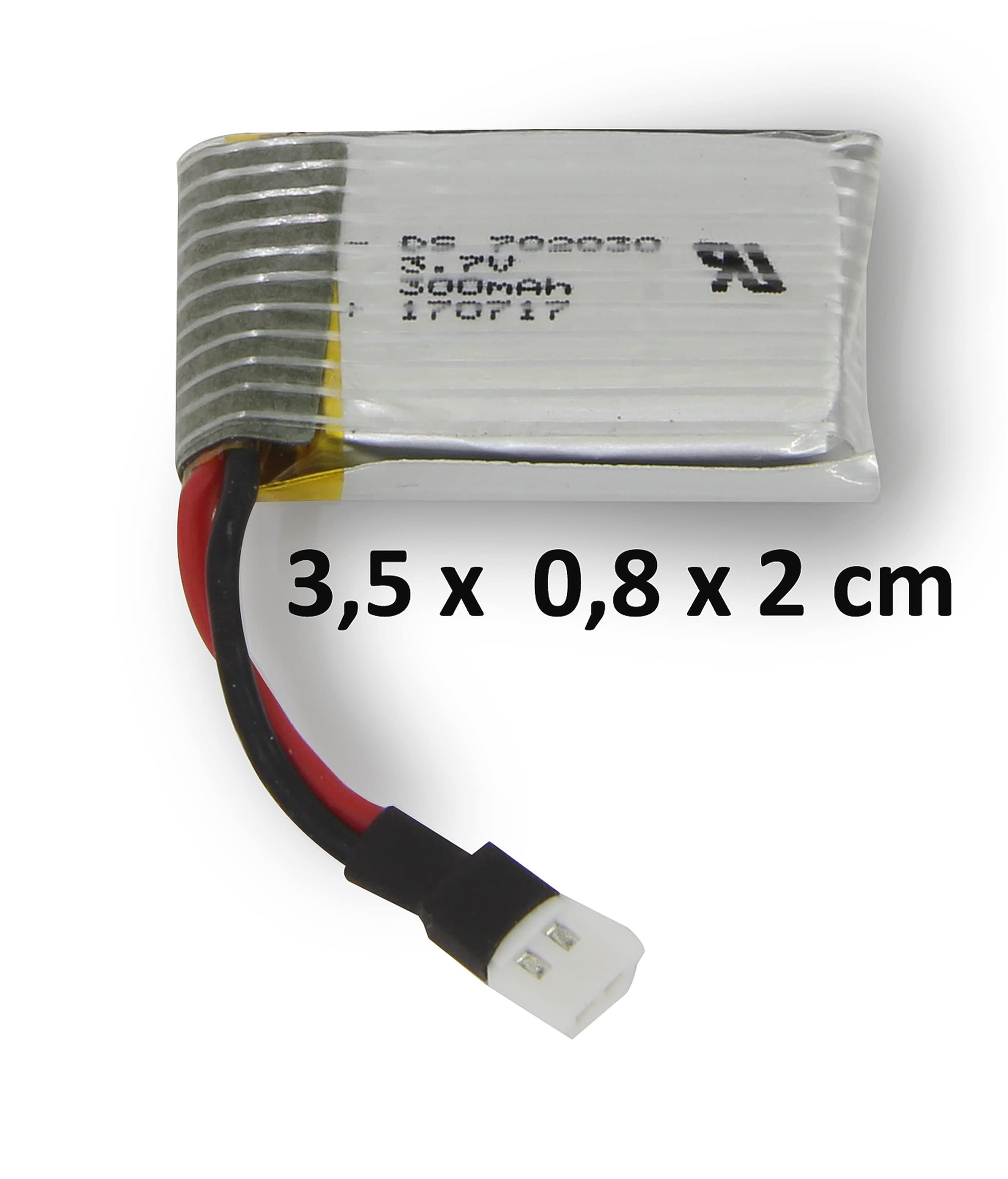 Akumulator AX8 Lipo 3,7 V 300 mAh 1,11 Wh, wydajny, wielokrotnego ładowania, wysoka zawartość energii przy niskim samorozładowaniu