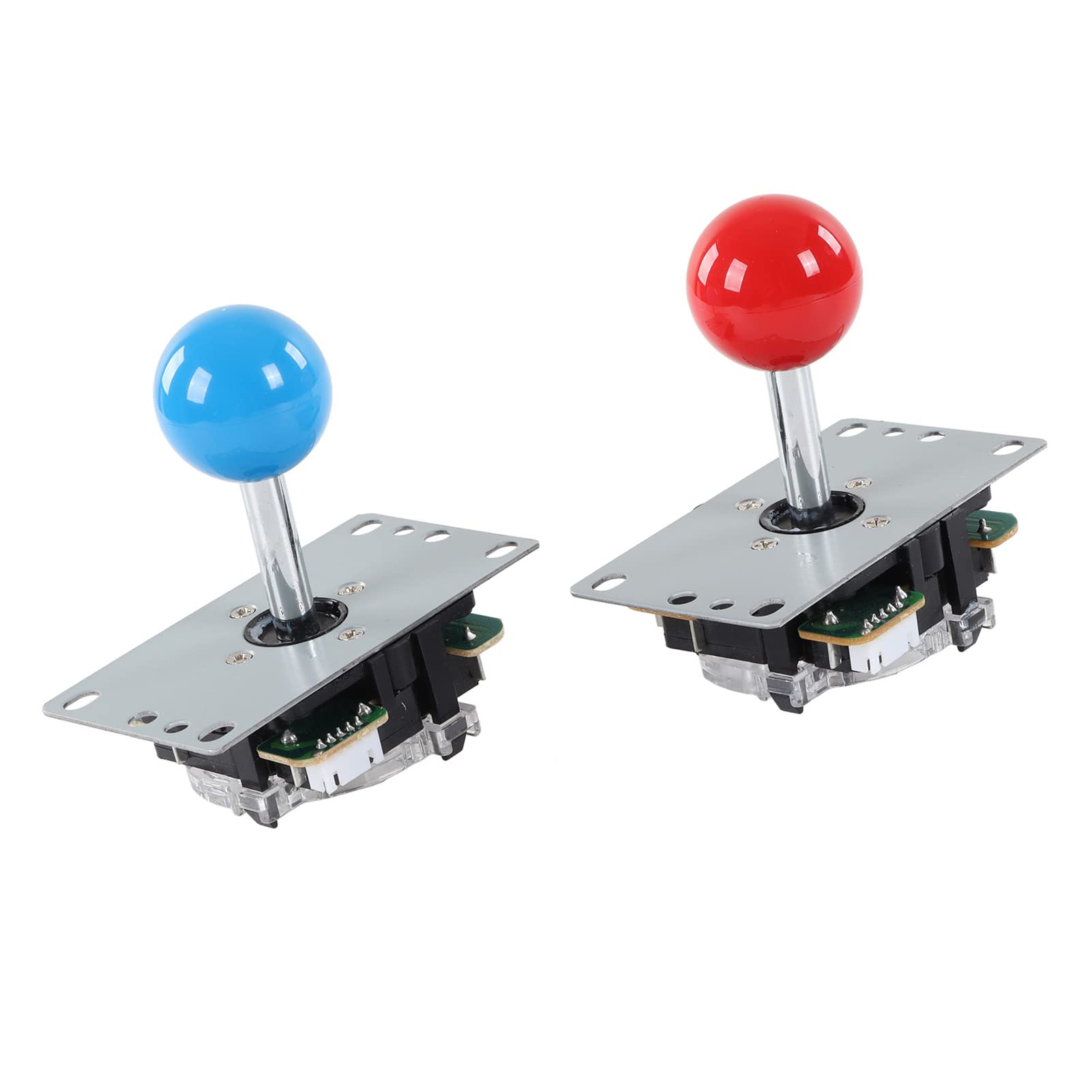 Kit di gioco fai da te USB Board Game Encoder Joystick Pulsanti Set 2 giocatori Parti complete per console domestica Gioco di combattimento Amici Raccolta hardware in plastica 680g (Blu Rosso)