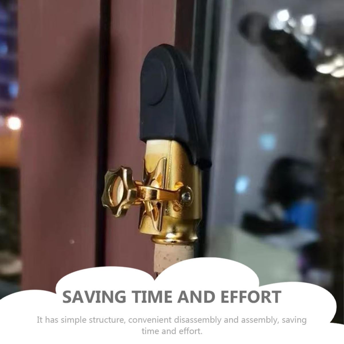 PRETYZOOM Protège Bec Saxophone Caoutchouc 2 Pièces pour Sax Alto Ténor Couvre Bec Résistant Usage Quotidien