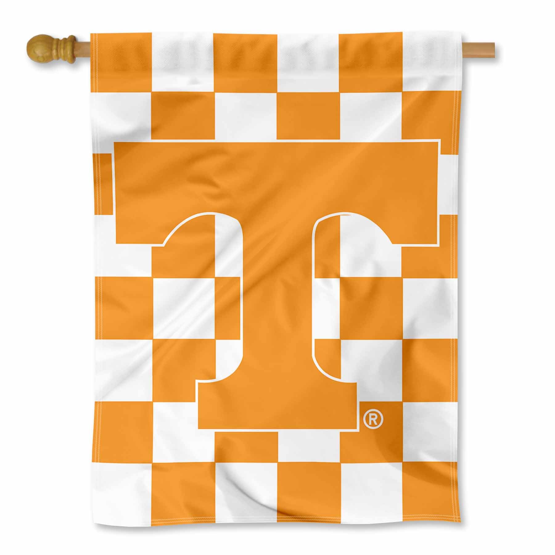 College Flags & Banners Co. Tennessee Volunteers Checkerboard Double Sided House Flag