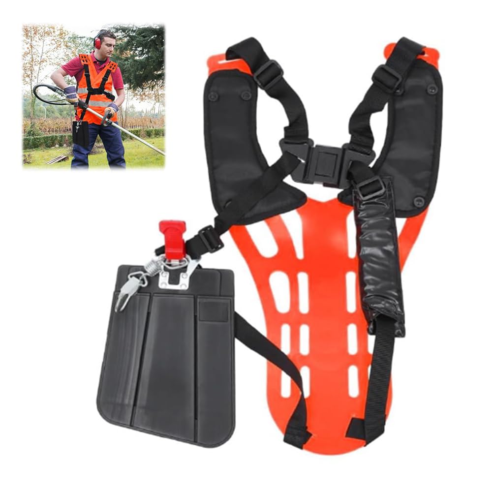 Arnes Desbrozadora,Arnés para Desbrozadora,Chaleco Desbrozadora Ajustable,Accesorios para Desbrozadora,Utiliza Material Plástico Blando para Aumentar la Comodidad en Los Hombros,Correas de Nylon