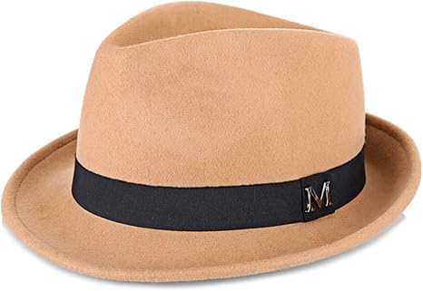Amazon | [HEYANN] フェルトハット ウール 中折れ帽 ボーラー