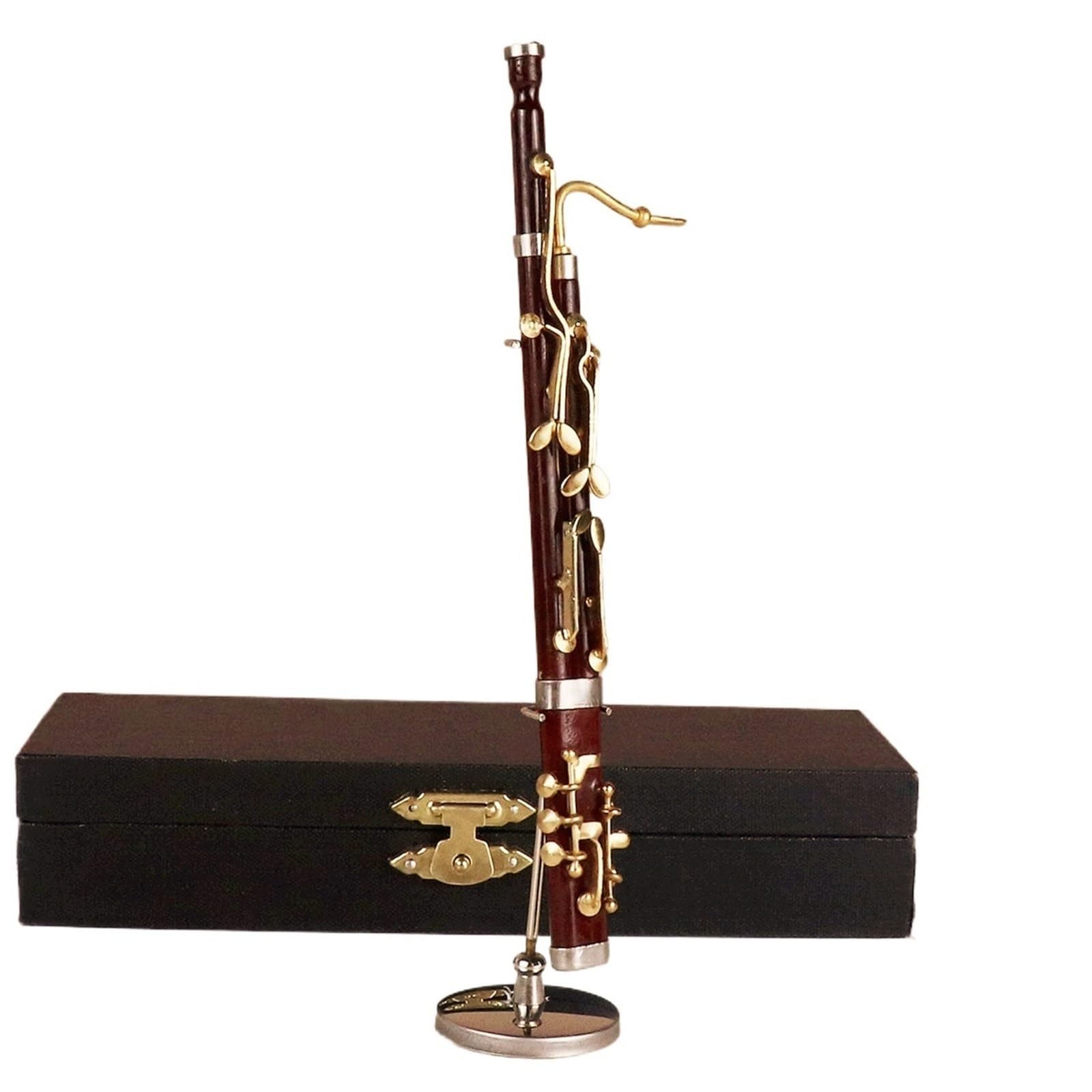 Ozdoba Na Instrument Czarny/złoty 10/15 Cm Model Fagotu Duży Model Instrumentu Dętego Dekoracja Domu(Red,15cm)