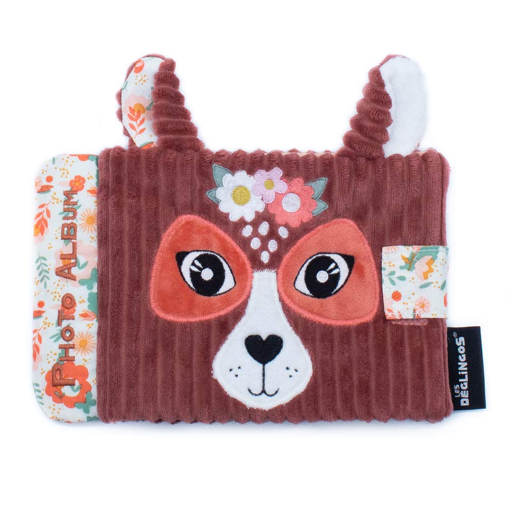 Les Déglingos - Album Photos Bébé Melimelos la Biche -​10 Pochettes 10x15cm - Idéal crèche - Puériculture - Rembourrage Recyclé - Terracotta