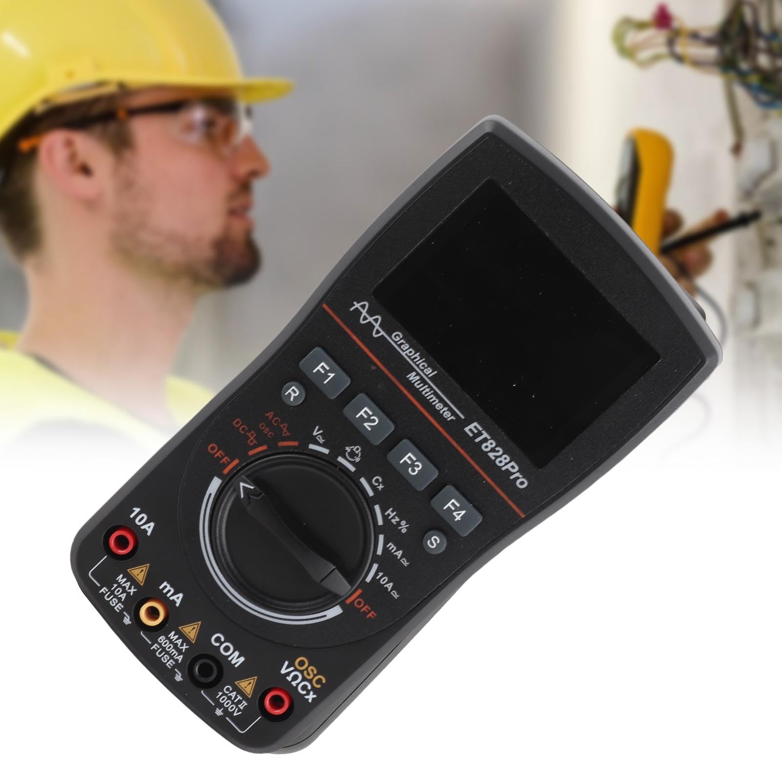 ET828 Pro Oszilloskop-Multimeter, Hochgeschwindigkeits-Abtastung, Leicht, für Elektronische Messungen, 2,5 Msps, 1 MHz, 1 Einheit