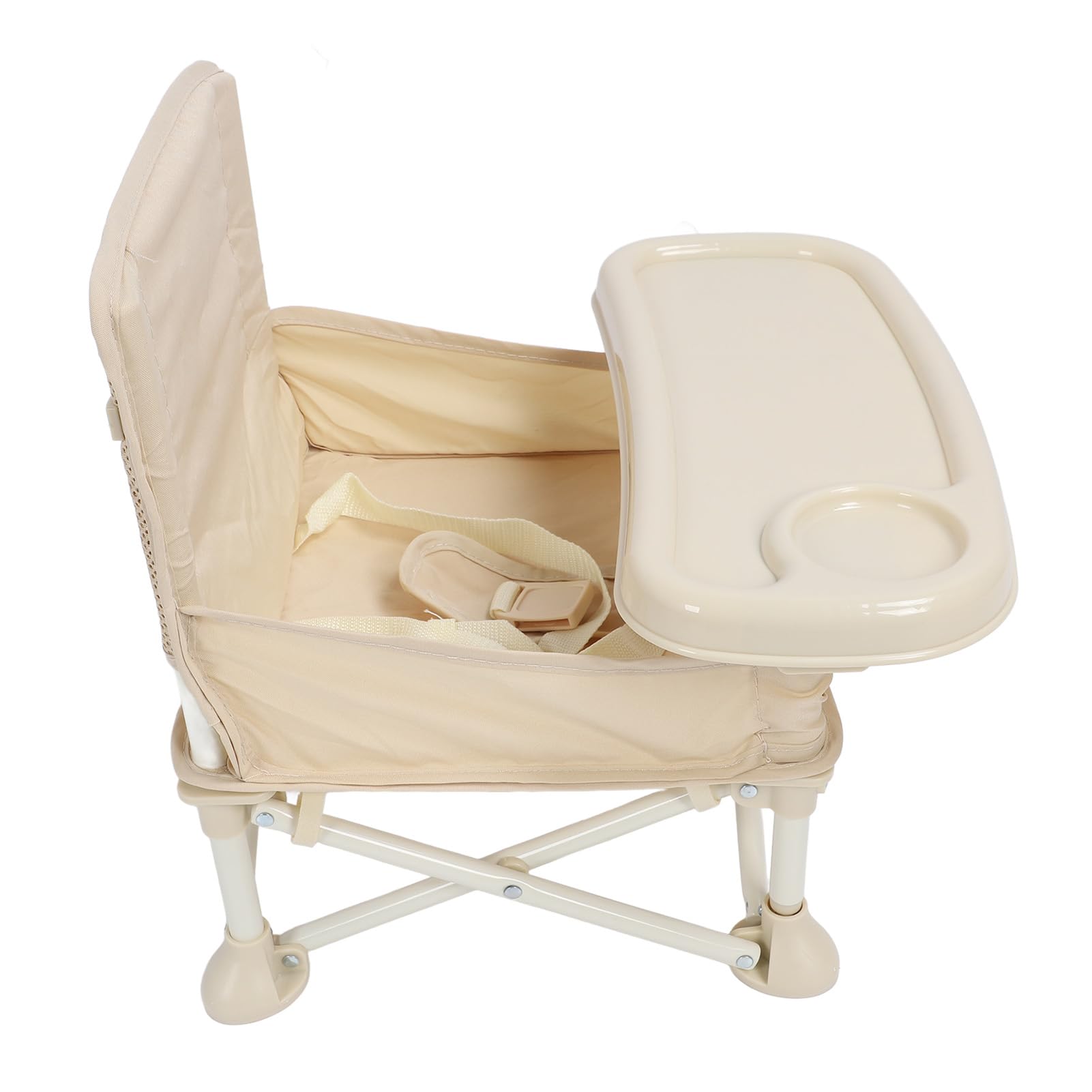 Chaise de bébé Portable, Siège d'appoint Pliable au Design Simple, Chaise Haute de Voyage avec Plateau pour Table à Manger, Camping, Plage, Tabouret d'extérieur pour Tout-petits