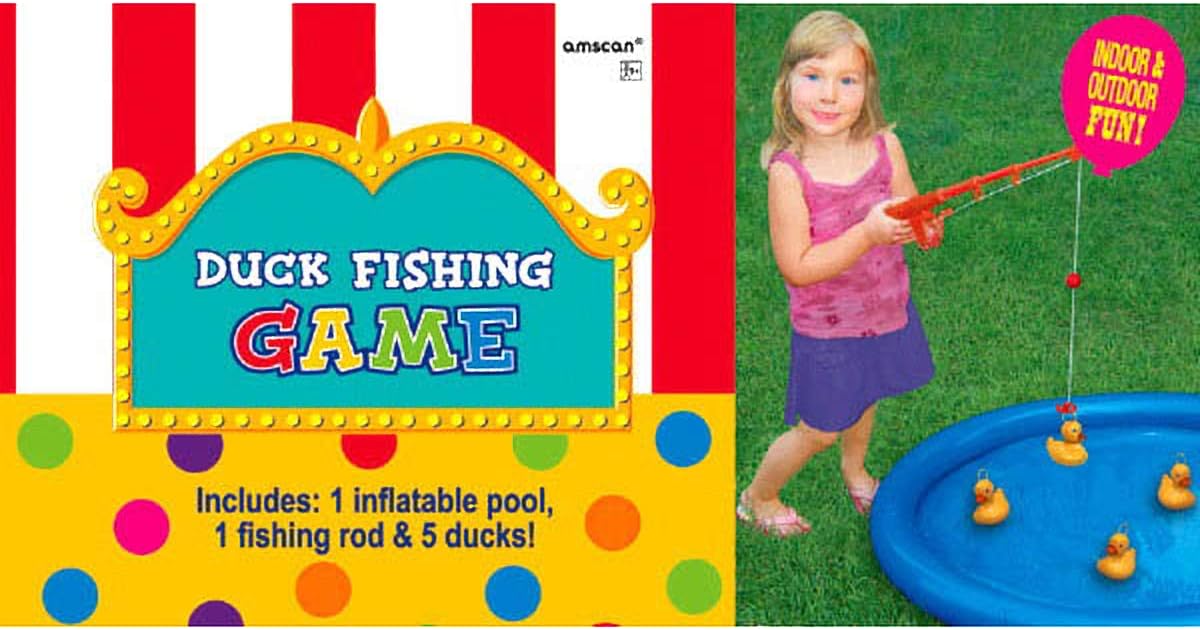 Colorful Duck Fishing Game (7.5" x 14.25") - 3 Sets - Best Family Game for Kids & Adults