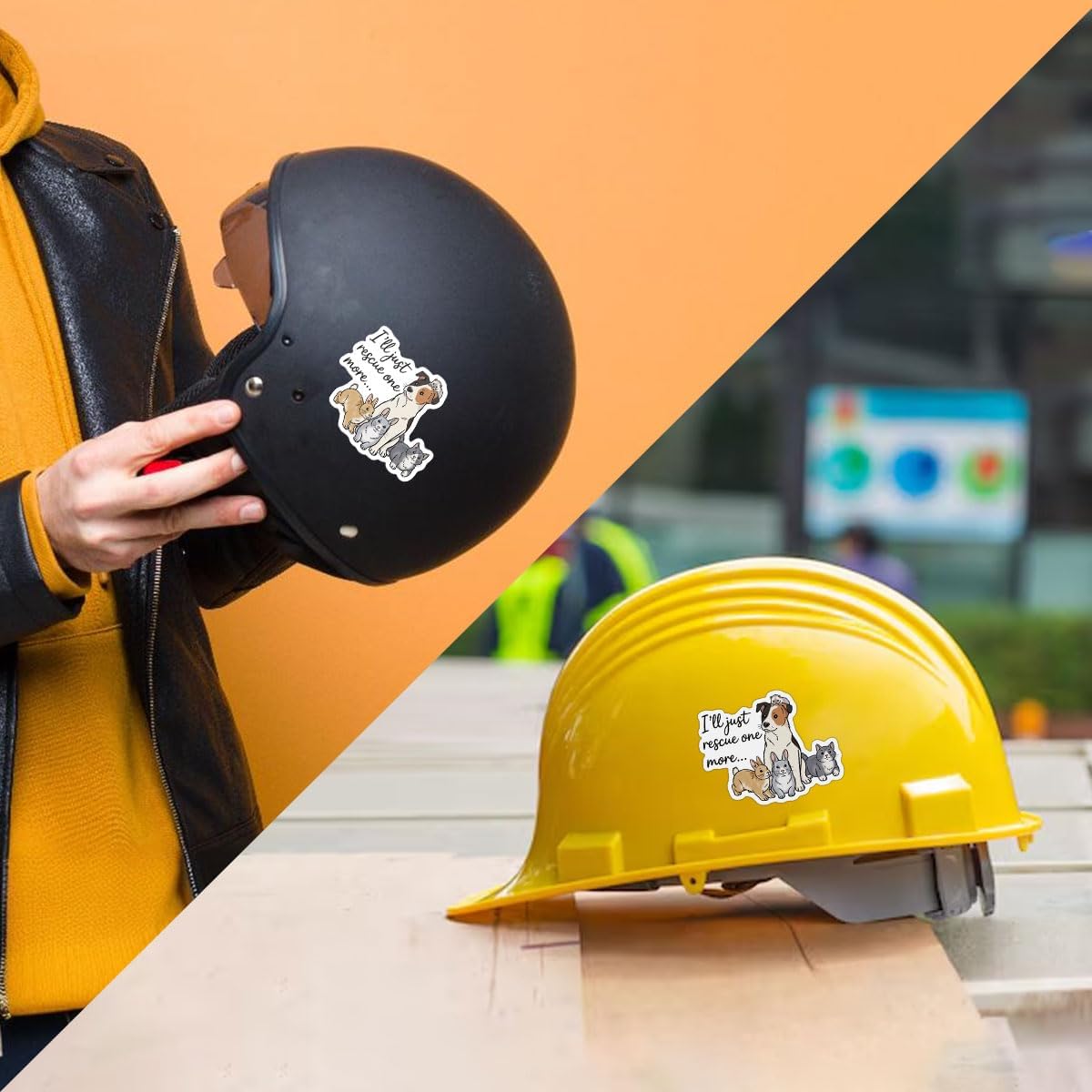 3 Pcs I’ll Just Rescue One More Dog Stickers, Funny Animal Lover Vinyl Decals for Laptop, Notebook, Journal, Hydro Flask, Tablet, Car, Great Gift for Rescue Moms, Students, Friends 3 Inches - Image 9