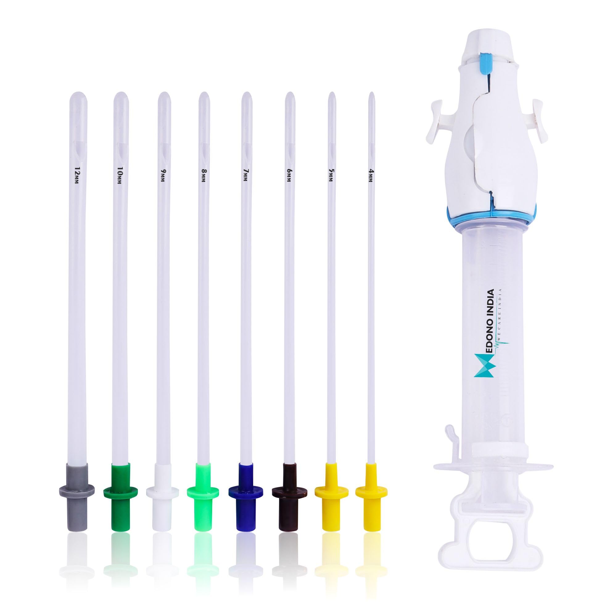 Medono India Autoclavable MVA Kit Manual Vacuum Aspiration Kit for Uterine Evacuation, Includes Cannula Set, Syringe, Valve & Lubrication Bottle, Secure Storage Box – Sterile & Medical-Grade