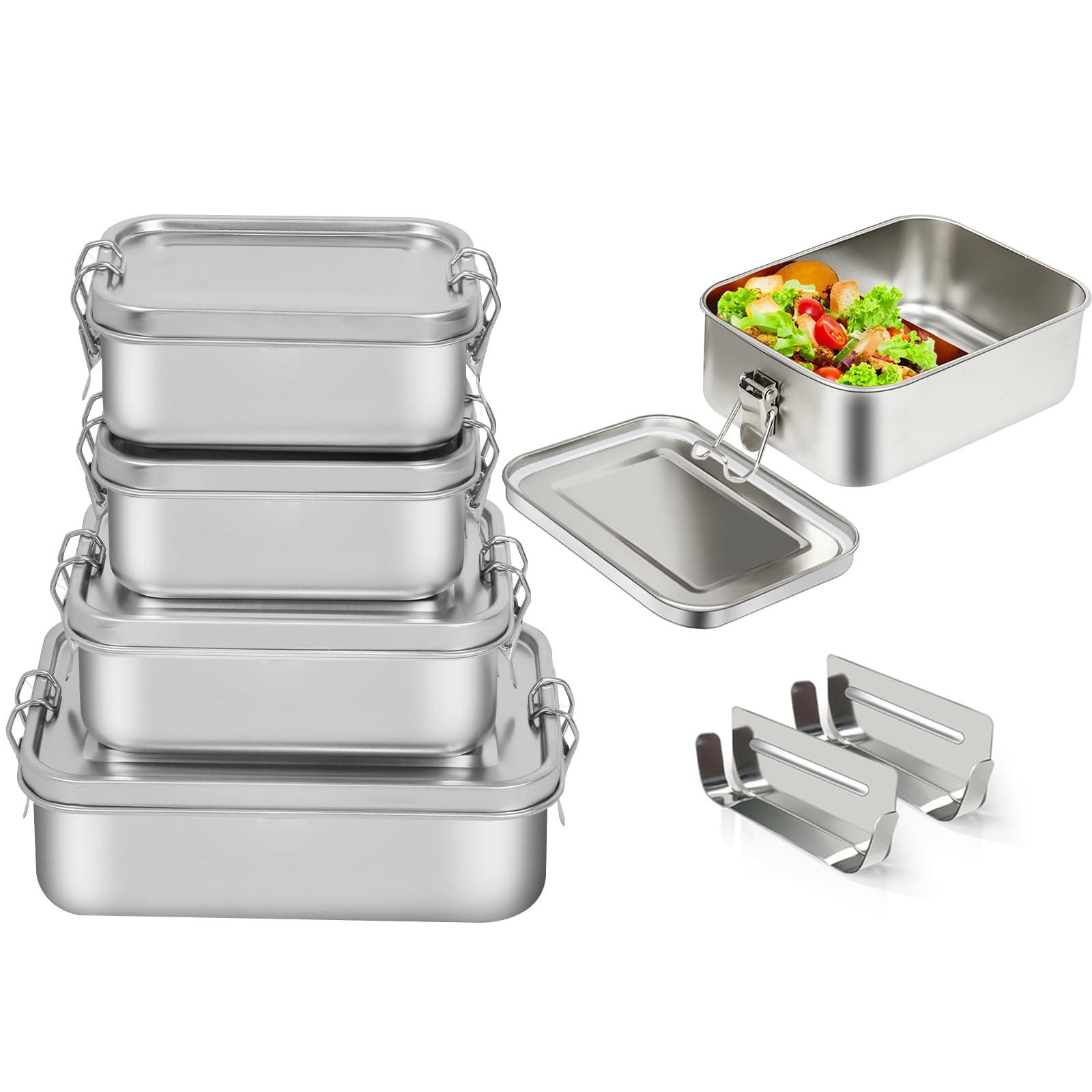 Amazon.com: LEEPENK 304 Stainless Steel Lunch Box and Food
