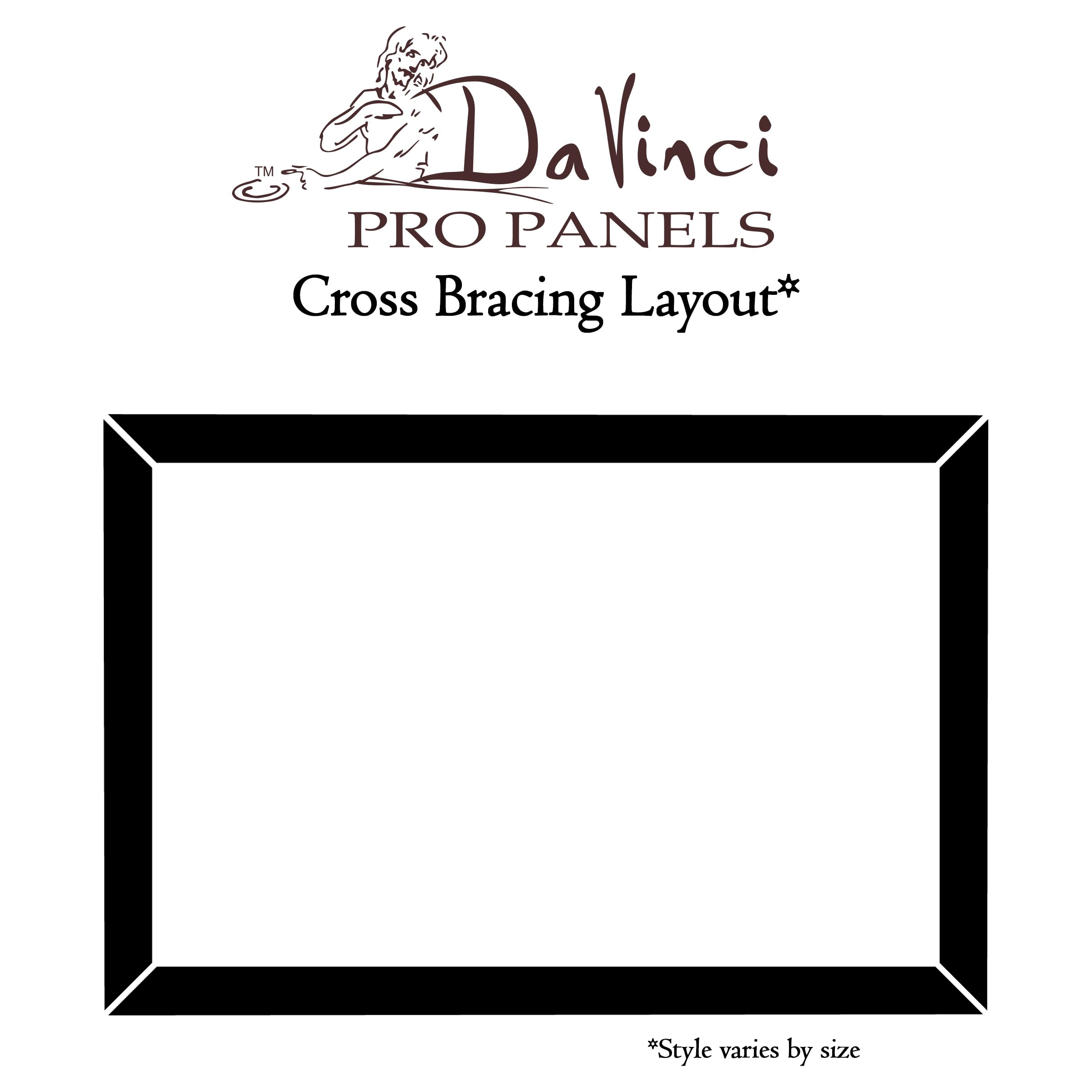 Da Vinci Pro Birkenholzplatte, 2,2 cm tief, 45,7 x 45,7 cm, Einzelpaneel, fein strukturiert, verwindungsbeständig, leicht und starr, perfekt für die Montage von geschliffenem Pastell- oder