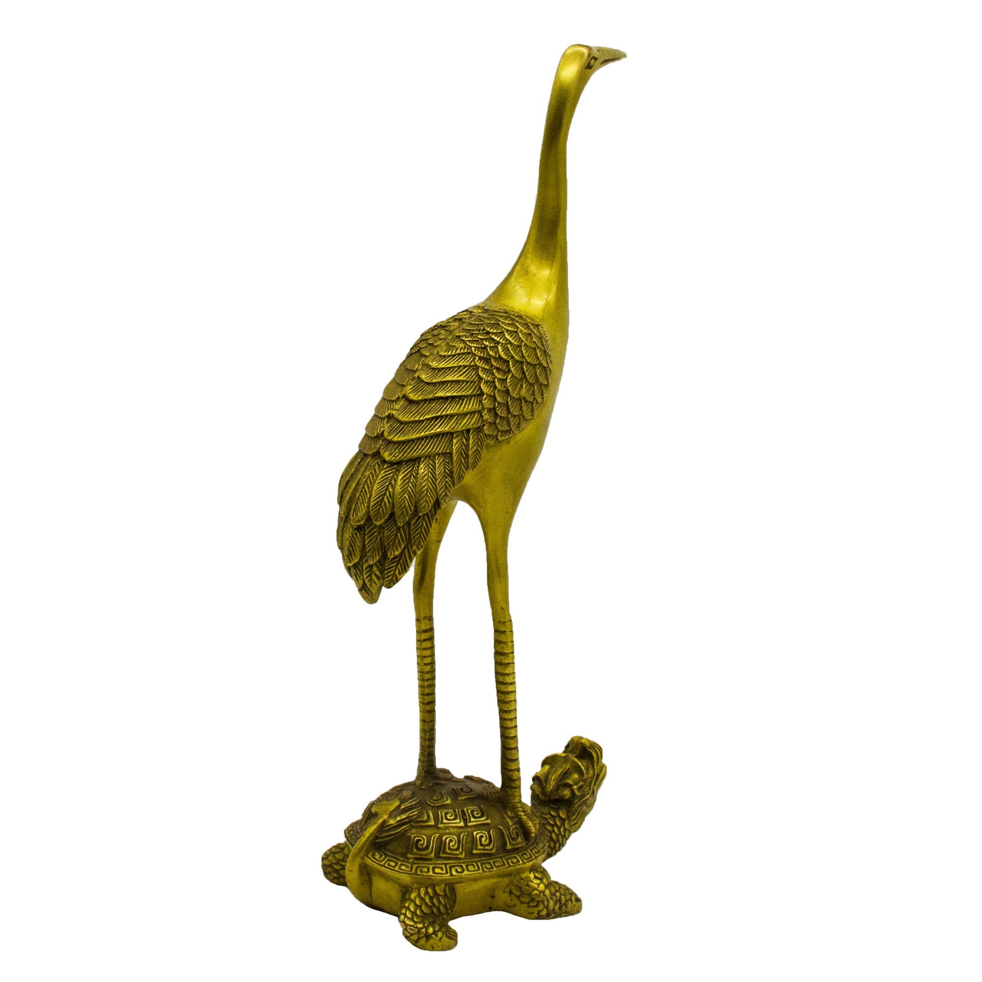 Amazon.com: ADDUNE Crane Stepping on Turtle Chinese Handmade Brass