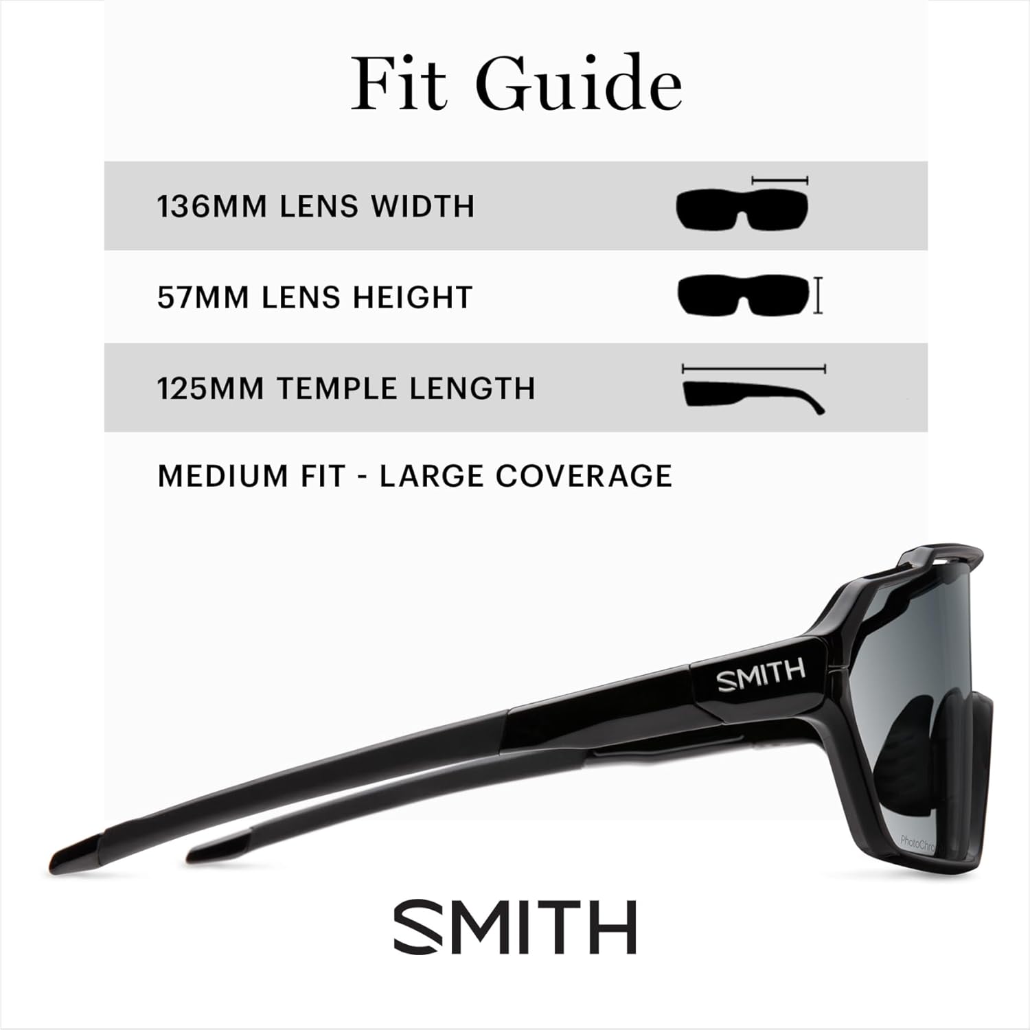 SMITH Optics Shift MAG Sunglasses – Shield Lens Performance Sports Sunglasses for Running, Biking & More – For Men & Women