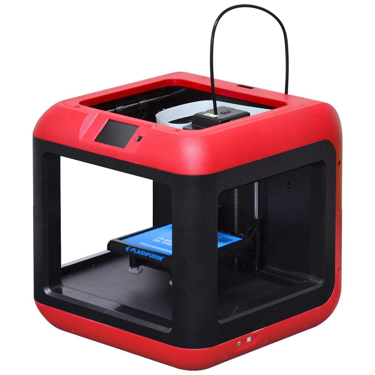 Flashforge Finder stampante 3D Tecnologia FFF (Fused Filament Fabrication) Wifi - Stampanti 3D (Plastica, LCD, 8,89 cm (3.5"), Nero, Rosso, 150 W, 115-230 V)