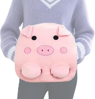 Calentadores Manos Eléctricos Felpudos 3 Niveles - Calentadores De Pies En Forma De Animal para Mujeres - Calentador 2 En 1 Viaje Invierno Uso Diario Hombres Mujeres Clima Frío