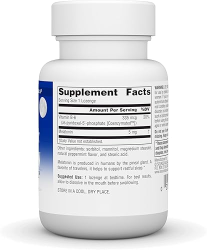 Miniatura 2 de Source Naturals Melatonina 5 mg - 50 pastillas con sabor a menta