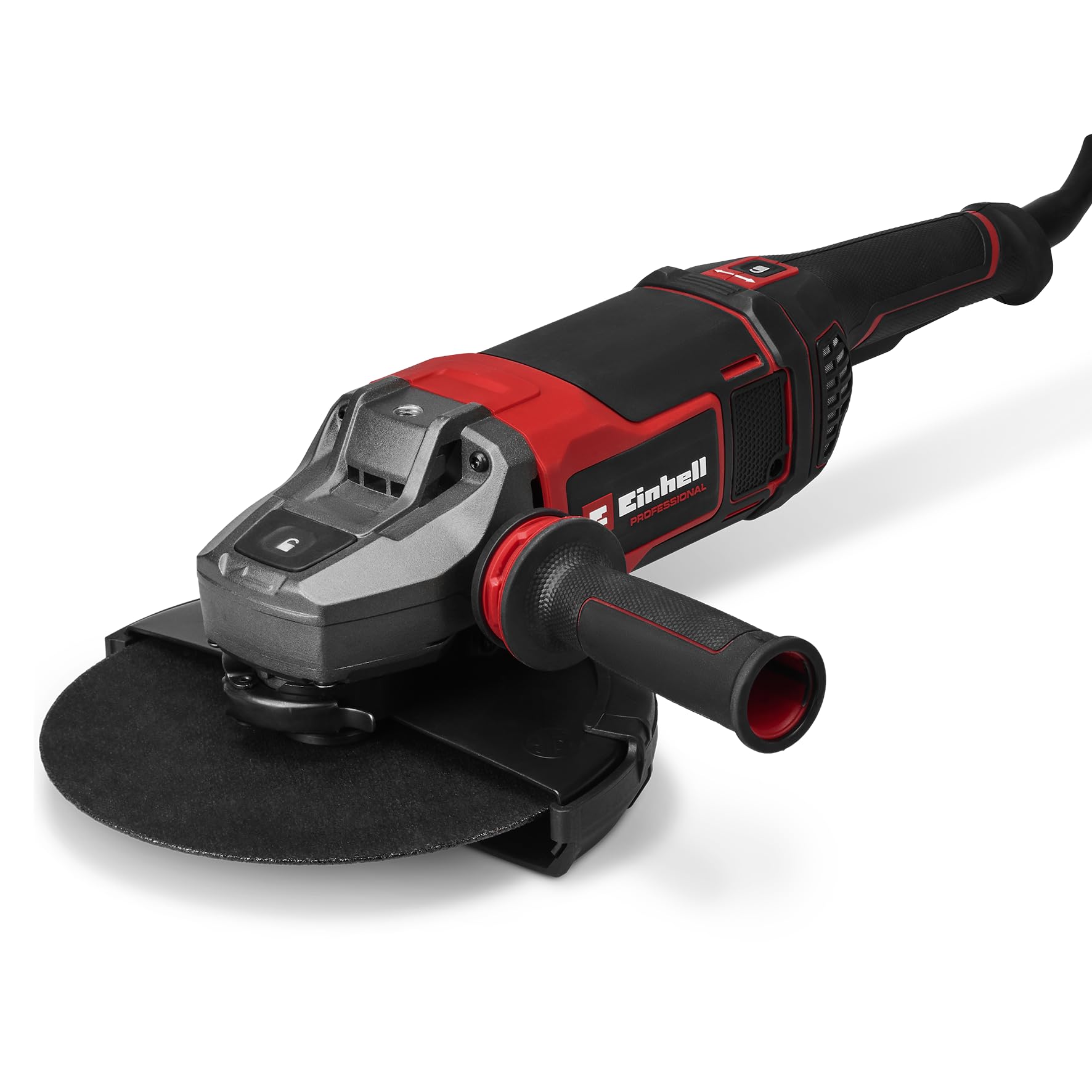 Einhell Professional Amoladora angular TP-AG 230/2400 | 2400 W | Ø 230 mm | corte 71 mm | Empuñadura giratoria | antivibración | protección de corte | Sin disco de corte