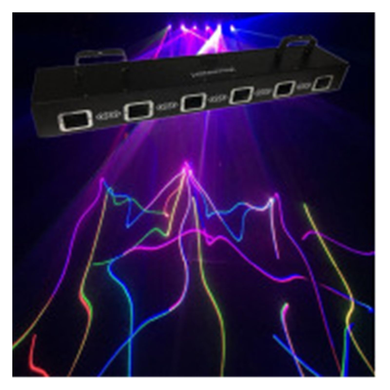 6 otworów LED Light RGBYC kolor wiązki wzór linii DJ Disco oświetlenie na imprezę sterowanie oświetlenie do zastosowań muzycznych do tańca urodziny Bar